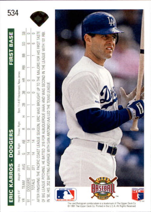 Sports Card Back