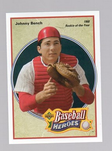 1992 Upper Deck Bench/Morgan Heroes #37 Johnny Bench