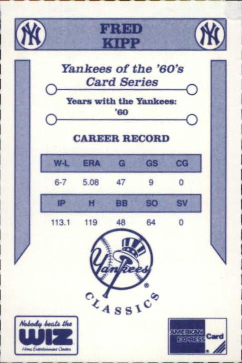 Sports Card Back