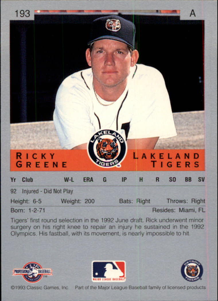 Sports Card Back