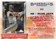 1993 Finest Promos #88 Roberto Alomar back image