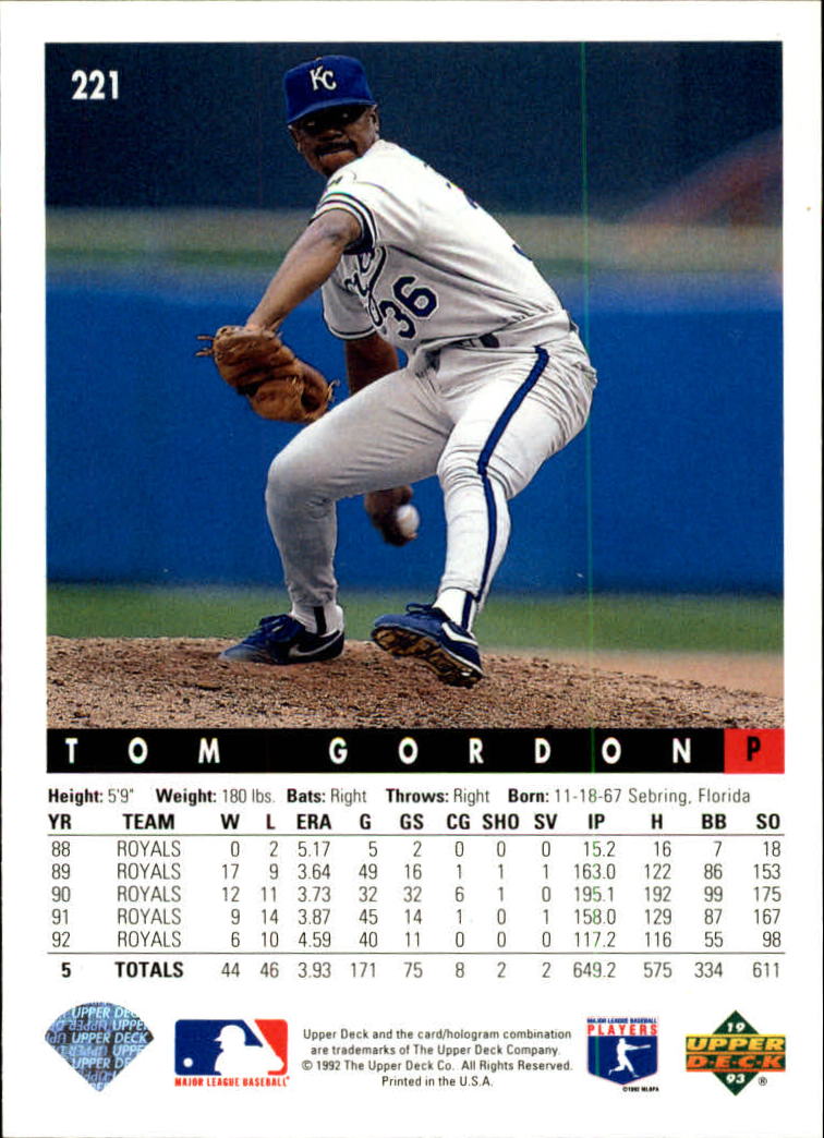 A0487- 1993 Upper Deck Baseball Karte #S 1-250 - You Pick- 15 + Gratis US Schiff - Bild 406 von 464