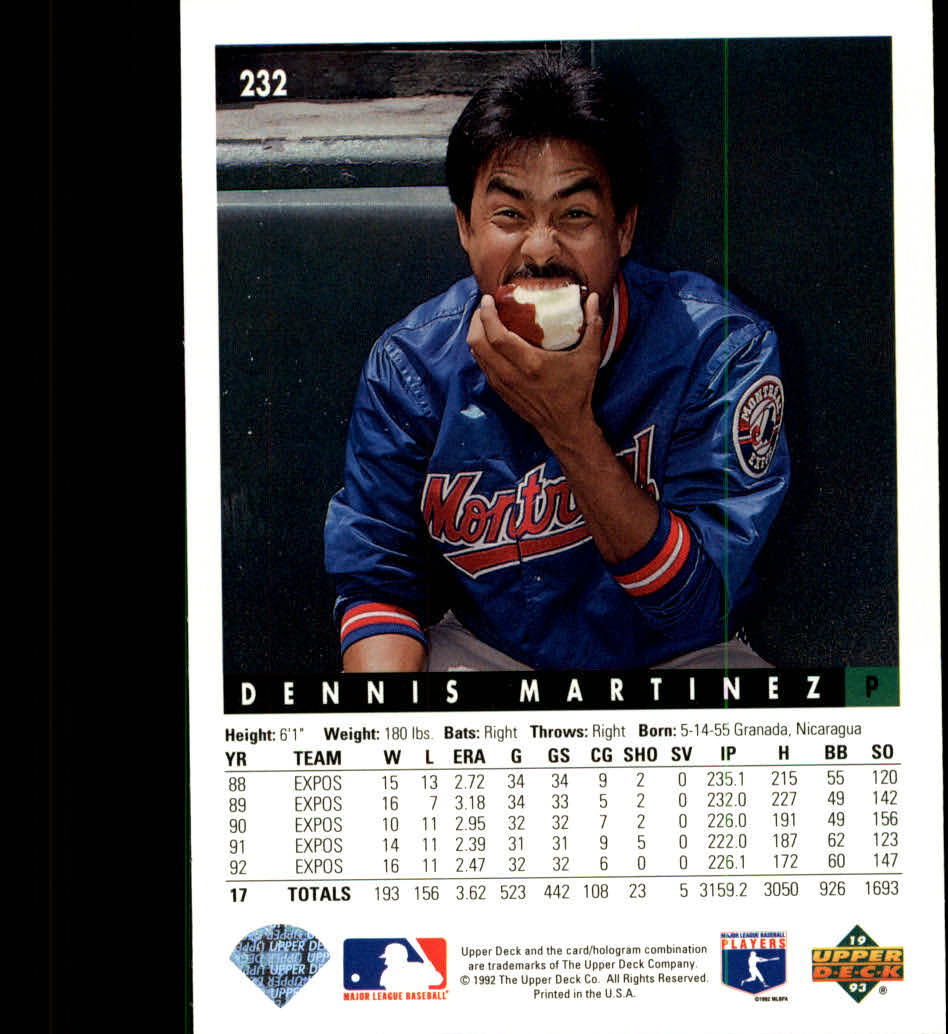 A0487- 1993 Upper Deck Baseball Karte #S 1-250 - You Pick- 15 + Gratis US Schiff - Bild 428 von 464
