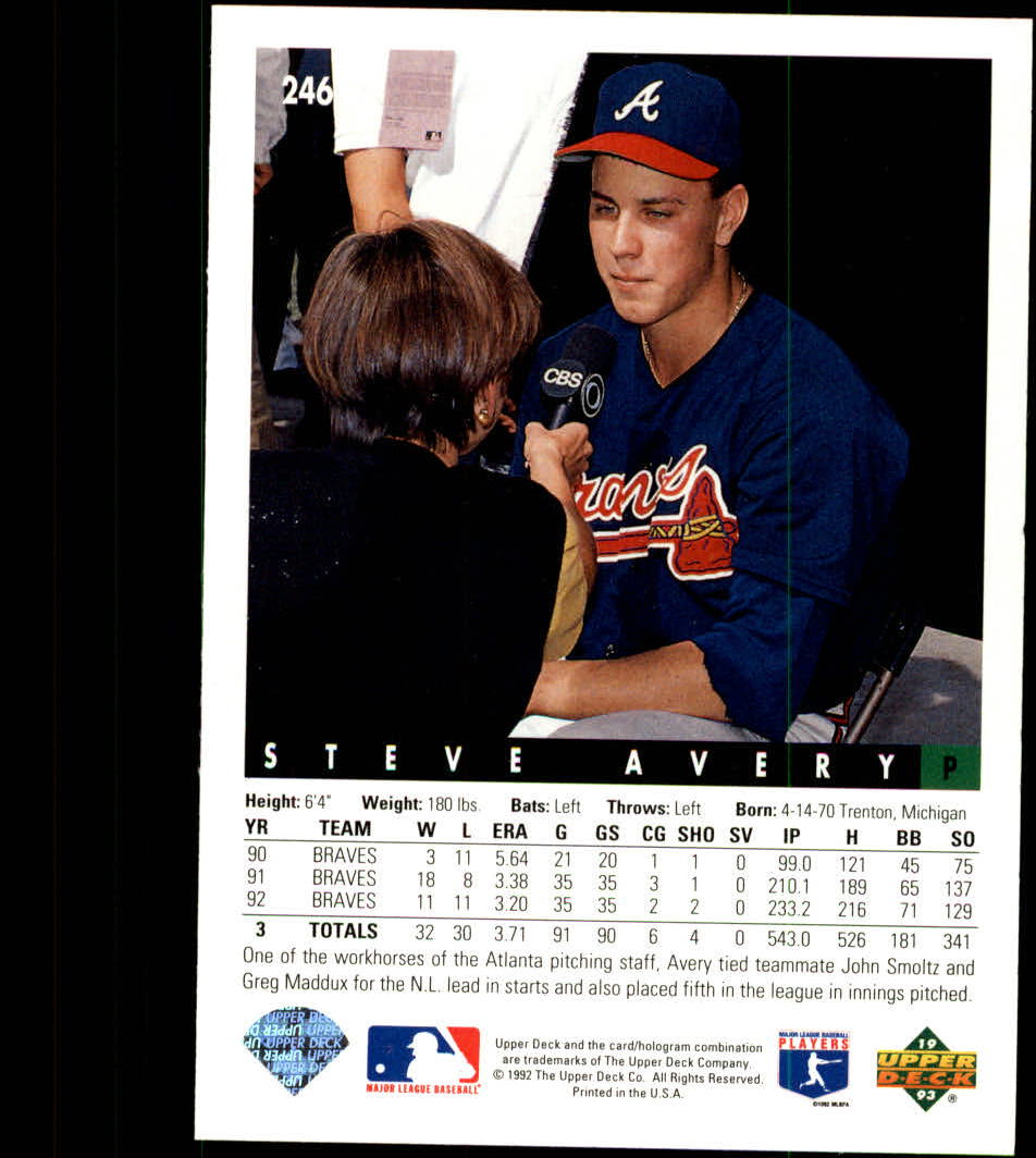 A0487- 1993 Upper Deck Baseball Karte #S 1-250 - You Pick- 15 + Gratis US Schiff - Bild 456 von 464