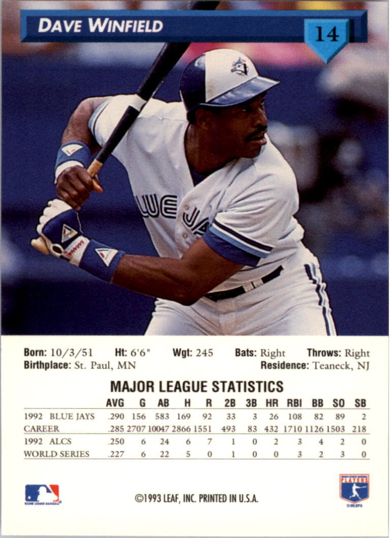 Sports Card Back