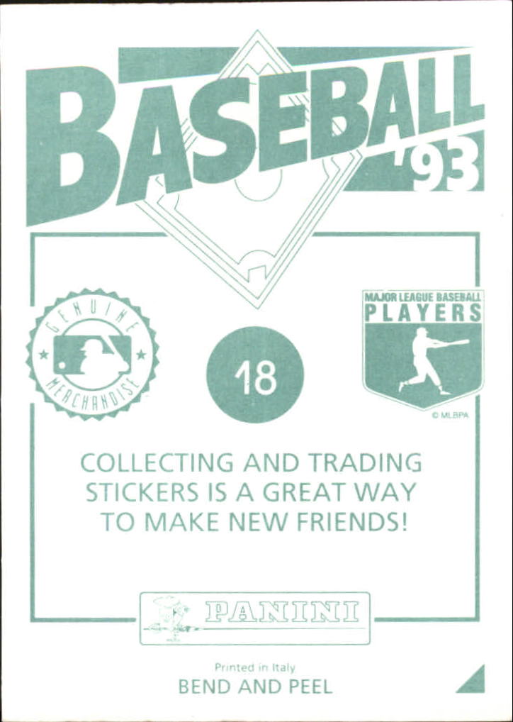 Sports Card Back
