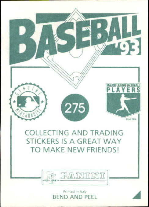 Sports Card Back