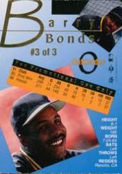 1993 Classic/Best Gold Tri-Star Promos #3 Barry Bonds back image