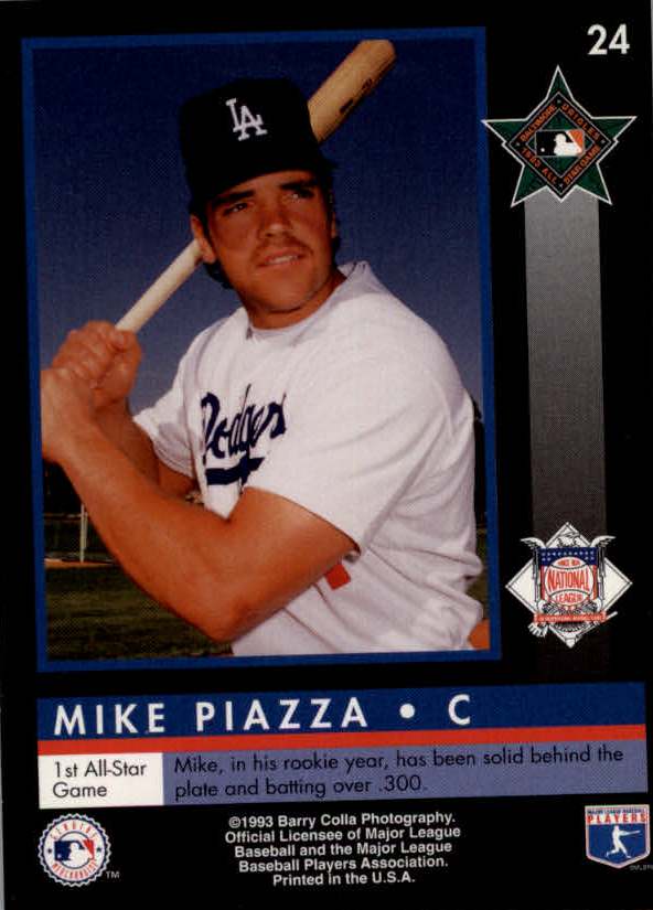 1993 Colla All-Star Game #24 Mike Piazza back image