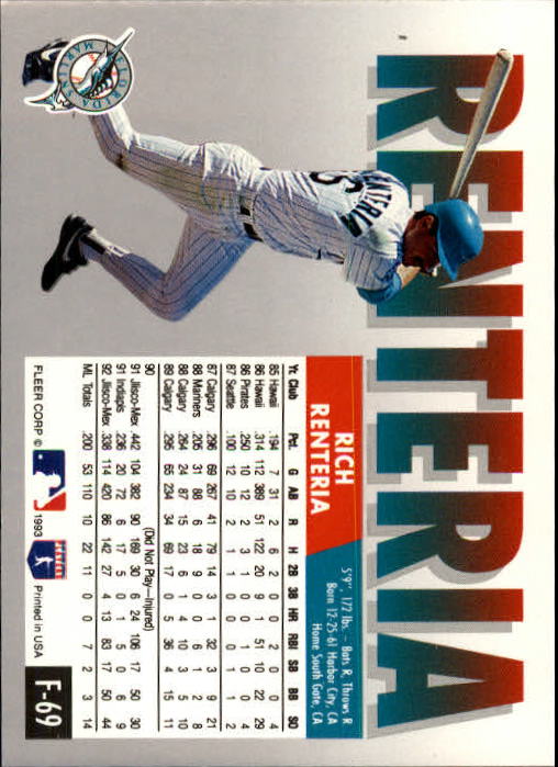 A0291- 1993 Fleer Final Edition BB 1-200 +Rookies -You Pick- 15+ FREE US SHIP - Picture 135 of 389