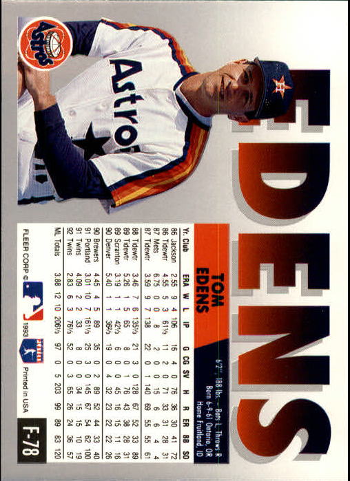 A0291- 1993 Fleer Final Edition BB 1-200 +Rookies -You Pick- 15+ FREE US SHIP - Picture 153 of 389