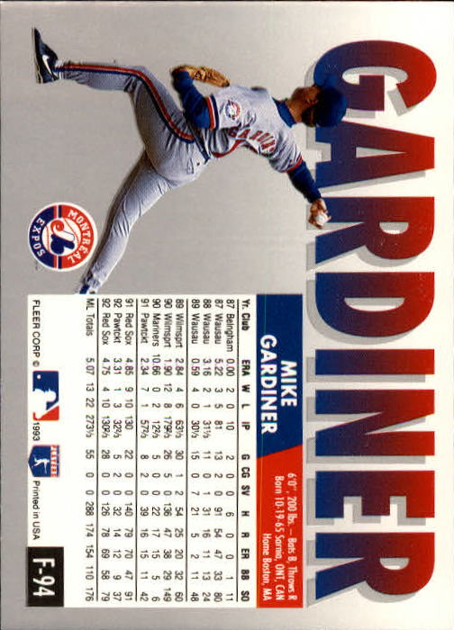 A0291- 1993 Fleer Final Edition BB 1-200 +Rookies -You Pick- 15+ FREE US SHIP - Picture 185 of 389