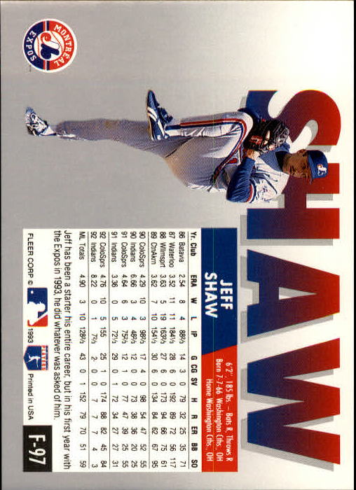 A0291- 1993 Fleer Final Edition BB 1-200 +Rookies -You Pick- 15+ FREE US SHIP - Picture 191 of 389