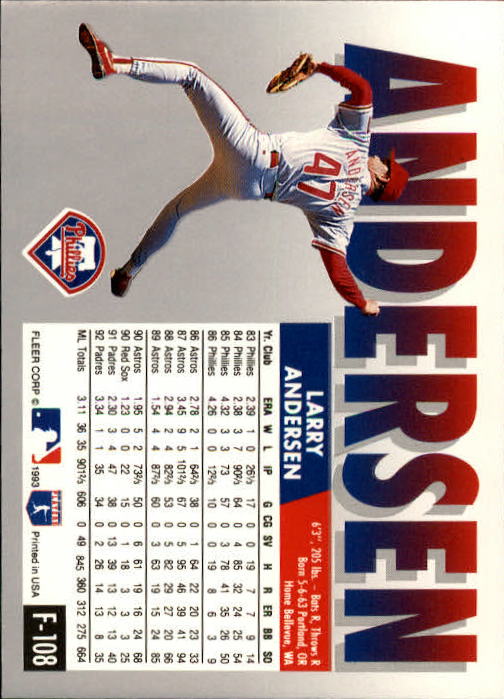 A0291- 1993 Fleer Final Edition BB 1-200 +Rookies -You Pick- 15+ FREE US SHIP - Picture 213 of 389