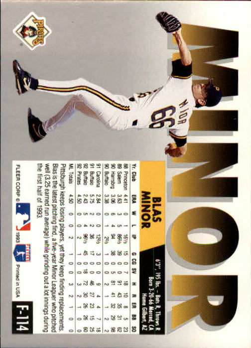 A0291- 1993 Fleer Final Edition BB 1-200 +Rookies -You Pick- 15+ FREE US SHIP - Picture 225 of 389