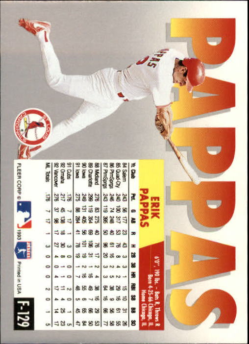 A0291- 1993 Fleer Final Edition BB 1-200 +Rookies -You Pick- 15+ FREE US SHIP - Picture 255 of 389