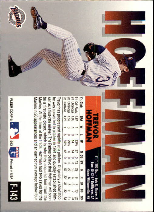 A0291- 1993 Fleer Final Edition BB 1-200 +Rookies -You Pick- 15+ FREE US SHIP - Picture 281 of 389
