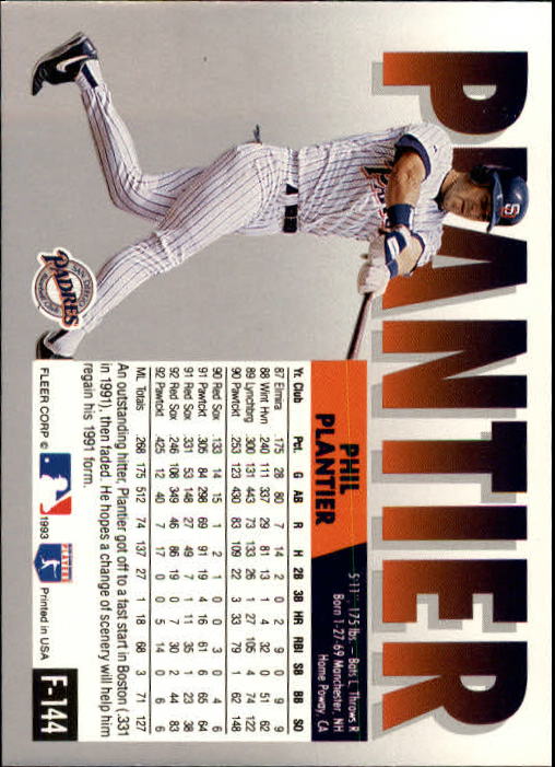 A0291- 1993 Fleer Final Edition BB 1-200 +Rookies -You Pick- 15+ FREE US SHIP - Picture 283 of 389