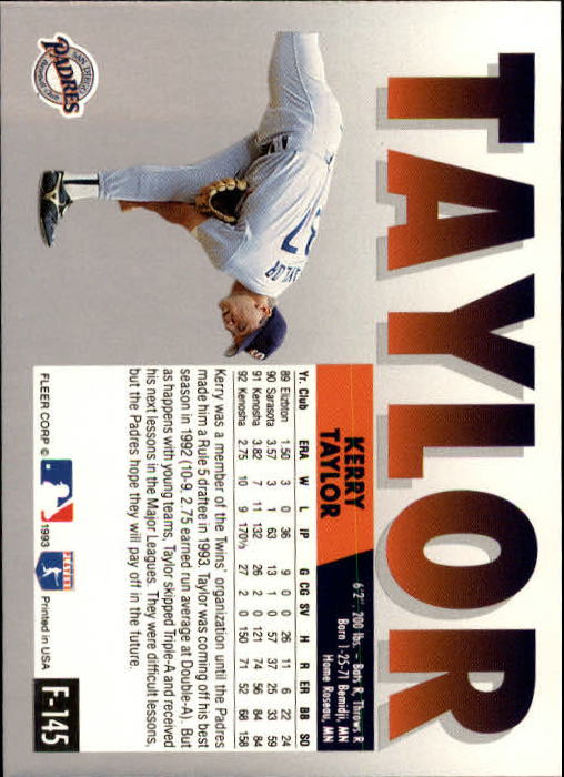 A0291- 1993 Fleer Final Edition BB 1-200 +Rookies -You Pick- 15+ FREE US SHIP - Picture 285 of 389