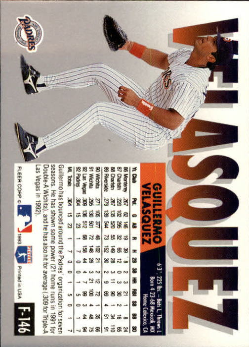 A0291- 1993 Fleer Final Edition BB 1-200 +Rookies -You Pick- 15+ FREE US SHIP - Picture 287 of 389