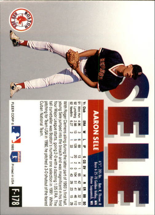 A0291- 1993 Fleer Final Edition BB 1-200 +Rookies -You Pick- 15+ FREE US SHIP - Picture 351 of 389