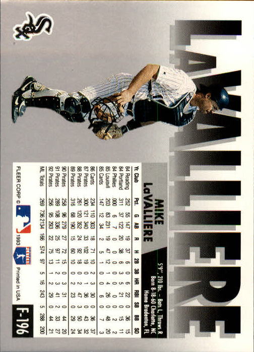 A0291- 1993 Fleer Final Edition BB 1-200 +Rookies -You Pick- 15+ FREE US SHIP - Picture 381 of 389