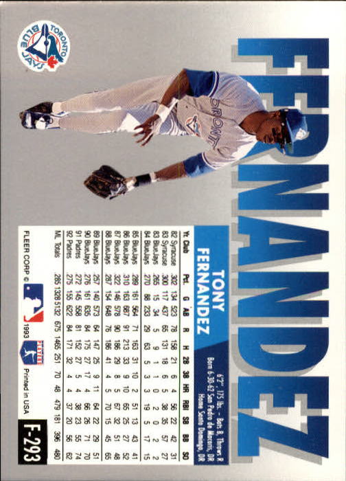 Sports Card Back