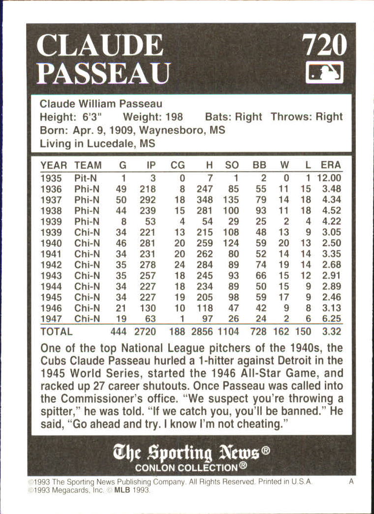 A1235- 1992-1993 Conlon TSN Baseball Cards 501-750 -You Pick- 15+ FREE US SHIP - Bild 383 von 443