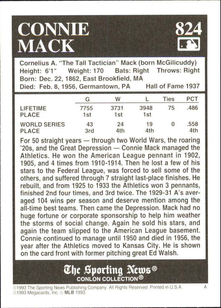 Sports Card Back