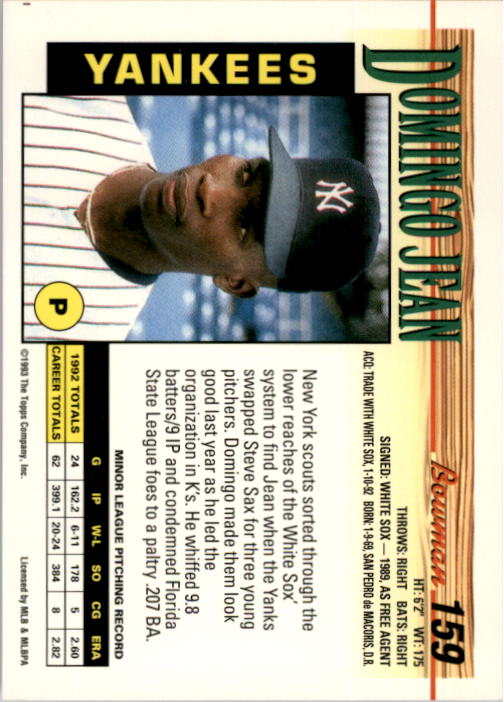 Sports Card Back