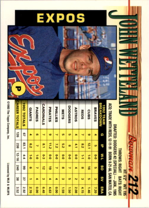 A0118- 1993 Bowman Baseball Karte #S 1-250 + Rookies -du Pick- 15 + Gratis US - Bild 407 von 479