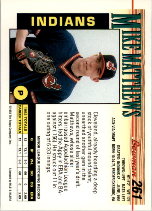 1993 Bowman Baseball "Main Set" Base Cards #251 to #500 - Picture 23 of 499