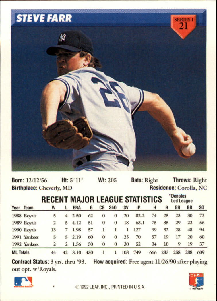 B1980- 1993 Donruss Baseball Cards 1-250 +Rookies -You Pick- 15+ FREE US SHIP - Picture 43 of 501