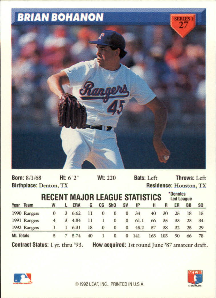 B1980- 1993 Donruss Baseball Cards 1-250 +Rookies -You Pick- 15+ FREE US SHIP - Picture 55 of 501