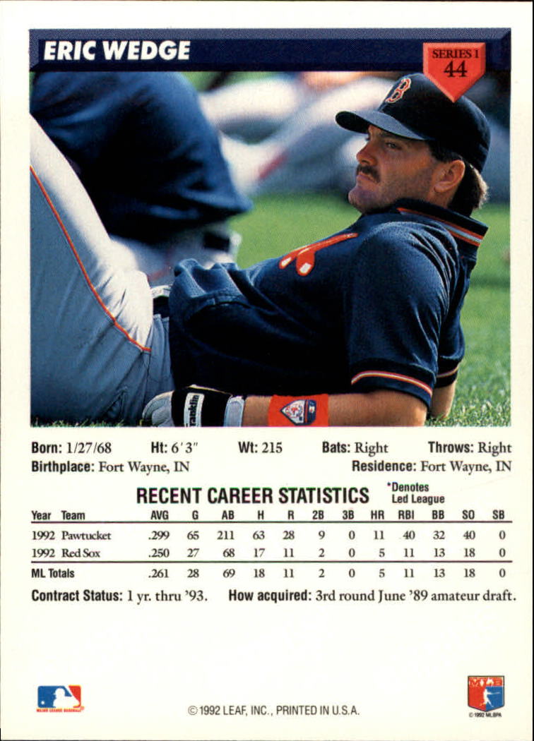 Sports Card Back