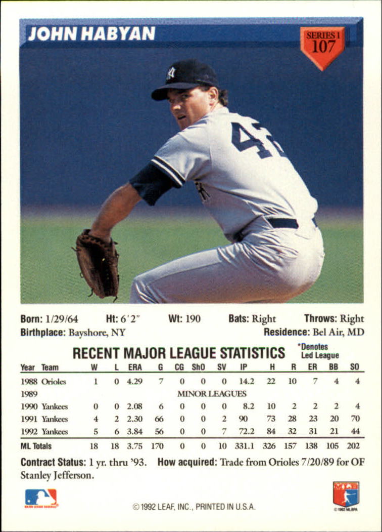 B1980- 1993 Donruss Baseball Cards 1-250 +Rookies -You Pick- 15+ FREE US SHIP - Picture 215 of 501