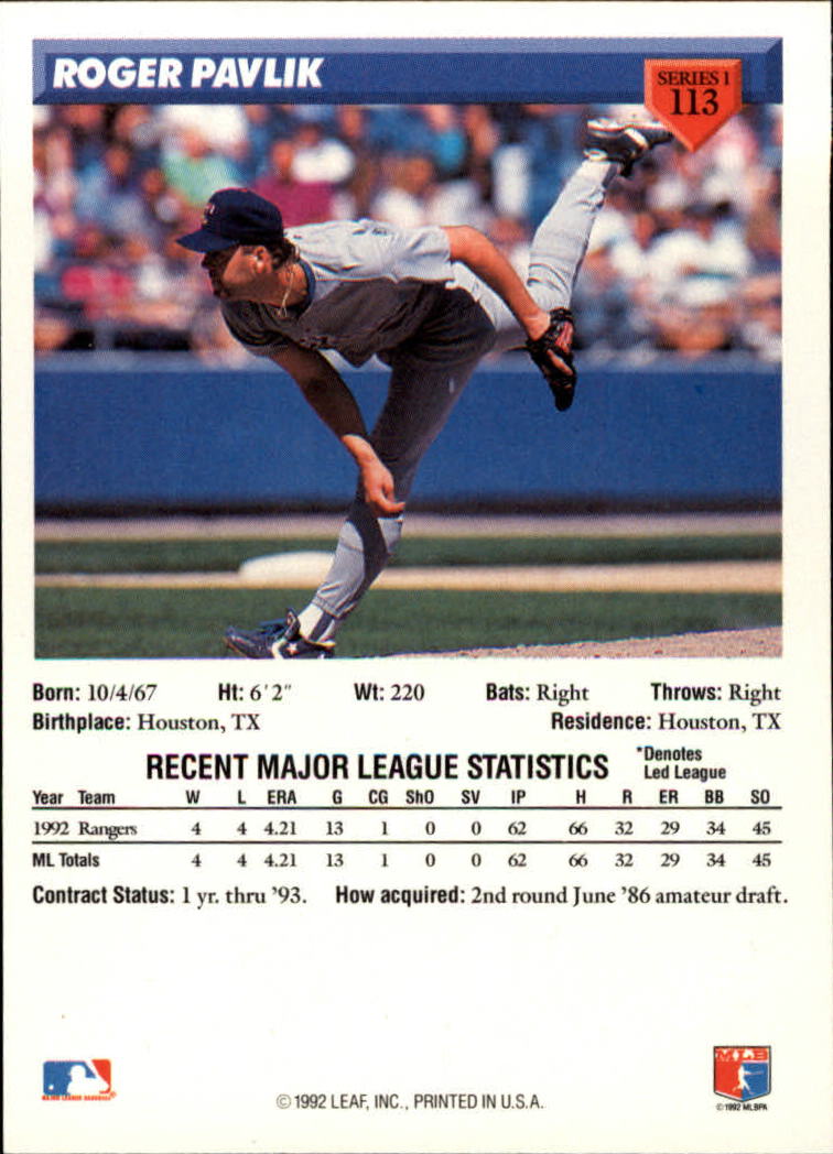 Sports Card Back