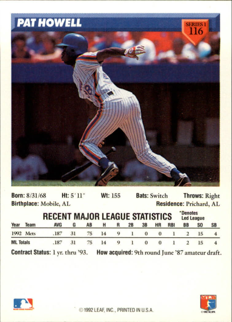 Sports Card Back