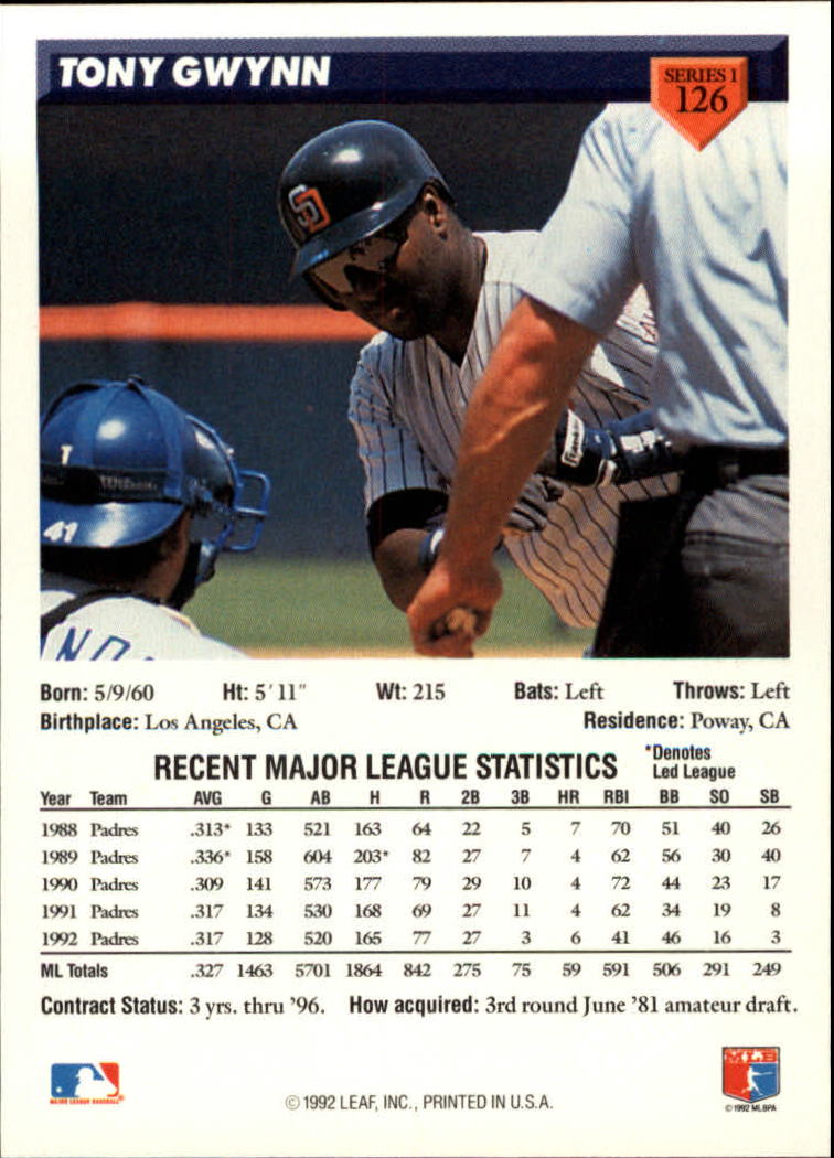 B1980- 1993 Donruss Baseball Cards 1-250 +Rookies -You Pick- 15+ FREE US SHIP - Picture 253 of 501