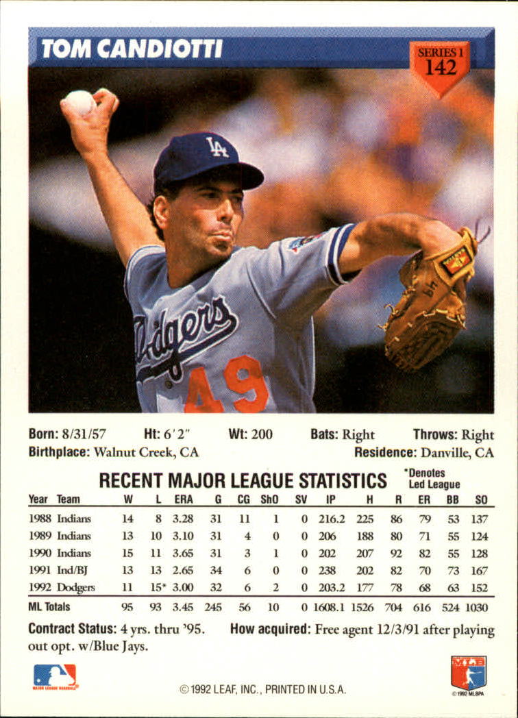 B1980- 1993 Donruss Baseball Cards 1-250 +Rookies -You Pick- 15+ FREE US SHIP - Picture 285 of 501