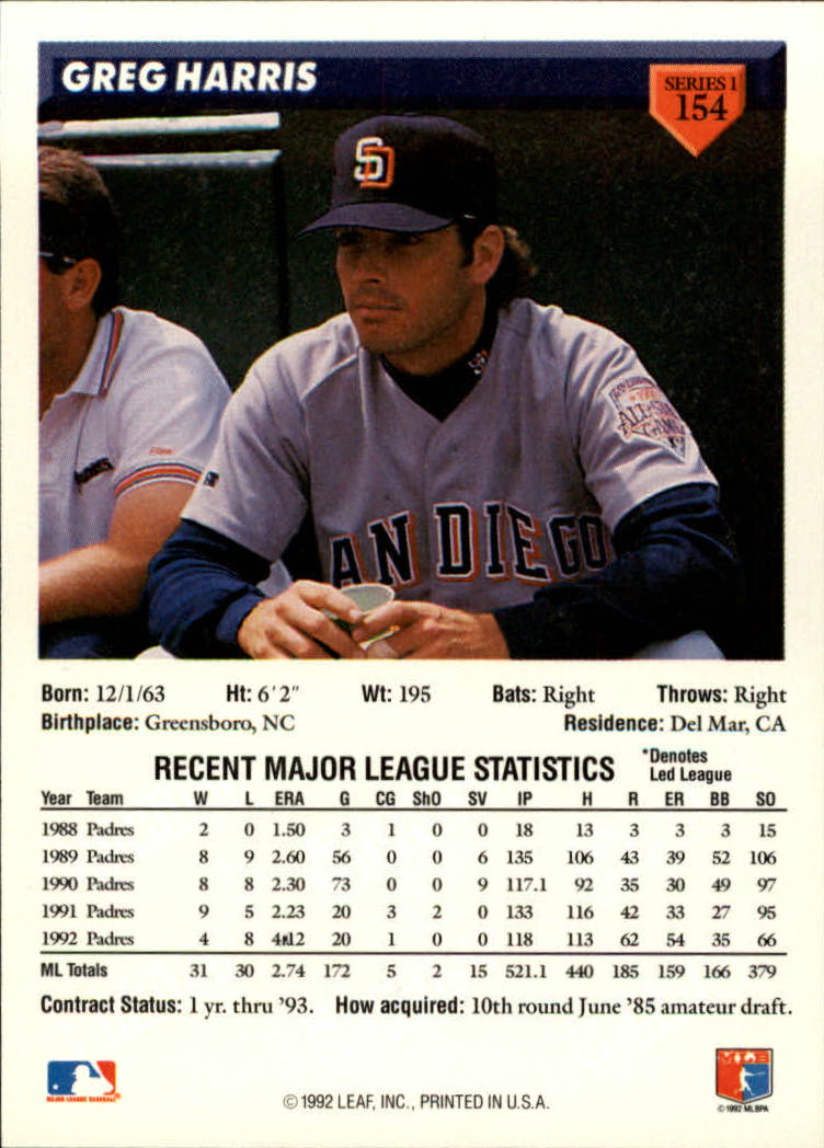 B1980- 1993 Donruss Baseball Cards 1-250 +Rookies -You Pick- 15+ FREE US SHIP - Picture 309 of 501