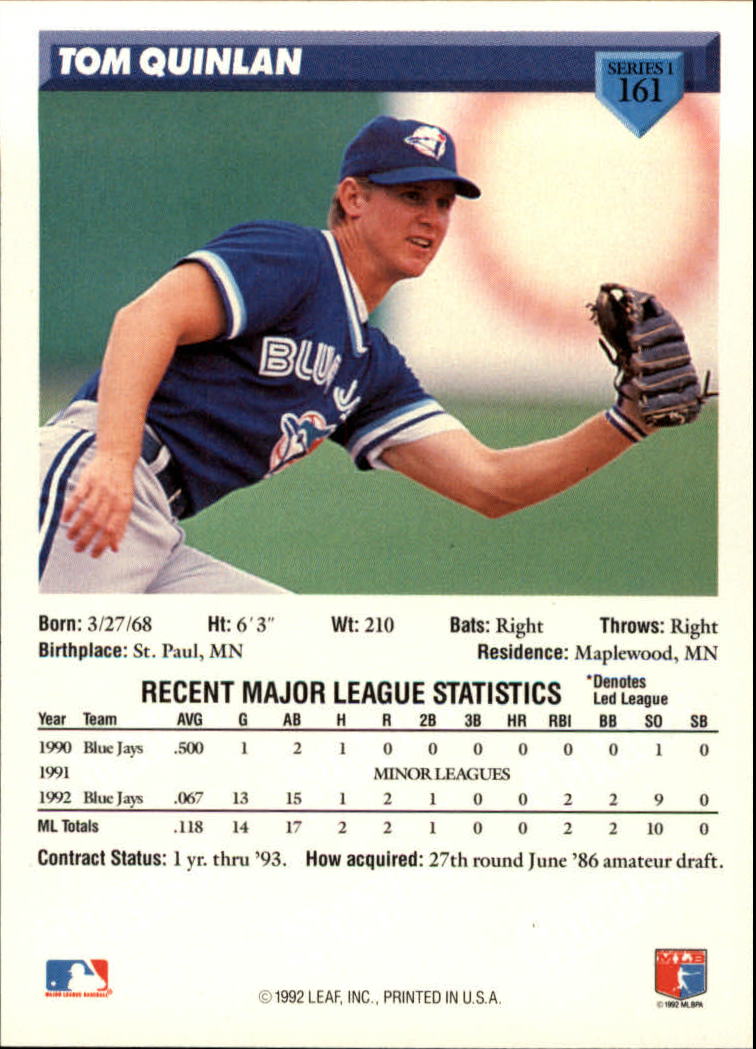 B1980- 1993 Donruss Baseball Cards 1-250 +Rookies -You Pick- 15+ FREE US SHIP - Picture 323 of 501