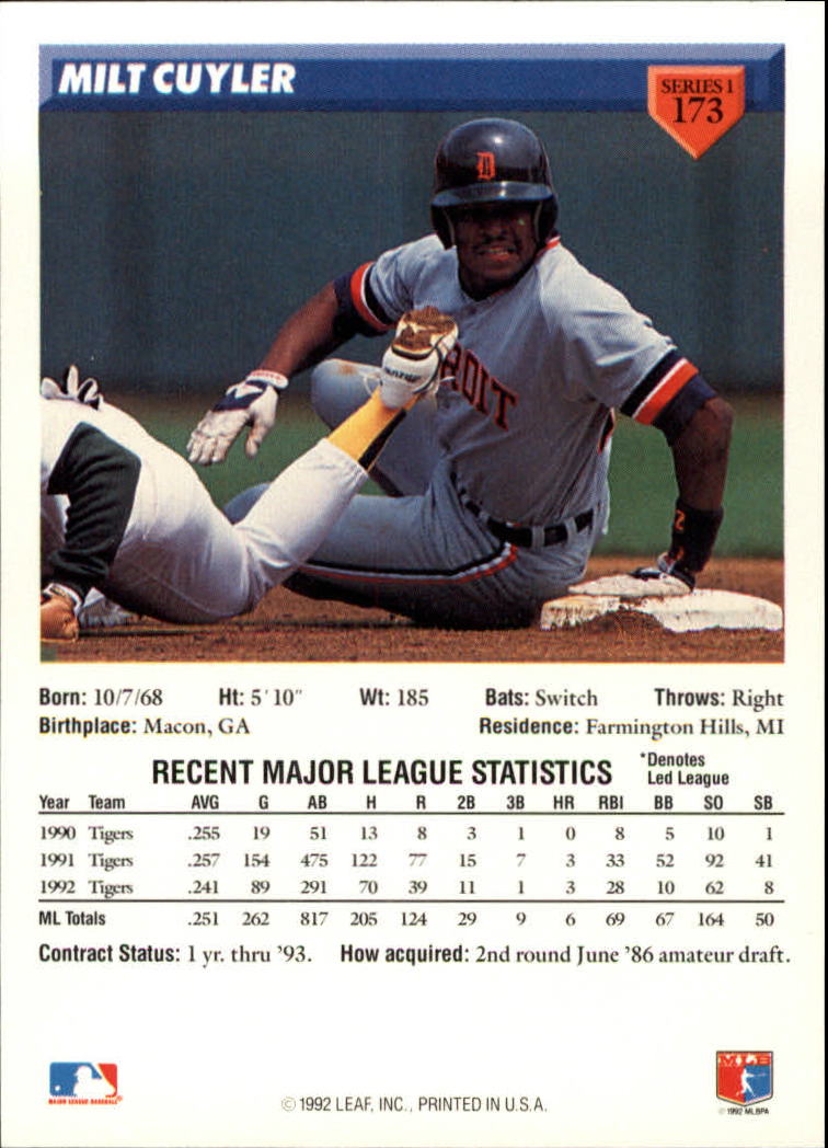 B1980- 1993 Donruss Baseball Cards 1-250 +Rookies -You Pick- 15+ FREE US SHIP - Picture 347 of 501
