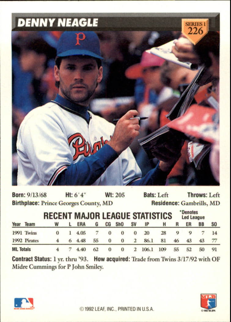 B1980- 1993 Donruss Baseball Cards 1-250 +Rookies -You Pick- 15+ FREE US SHIP - Picture 453 of 501