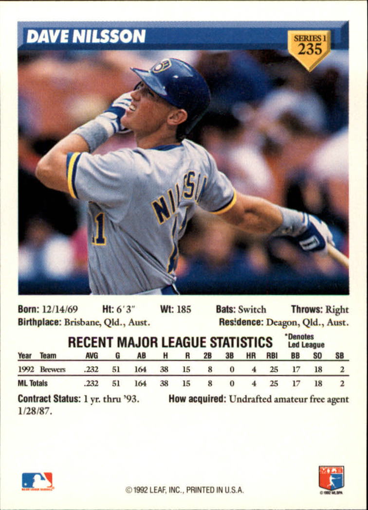 B1980- 1993 Donruss Baseball Cards 1-250 +Rookies -You Pick- 15+ FREE US SHIP - Picture 471 of 501