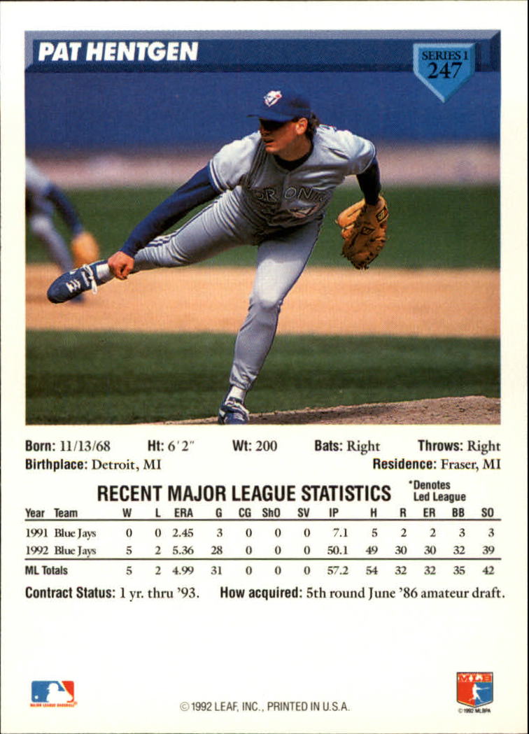 B1980- 1993 Donruss Baseball Cards 1-250 +Rookies -You Pick- 15+ FREE US SHIP - Picture 495 of 501