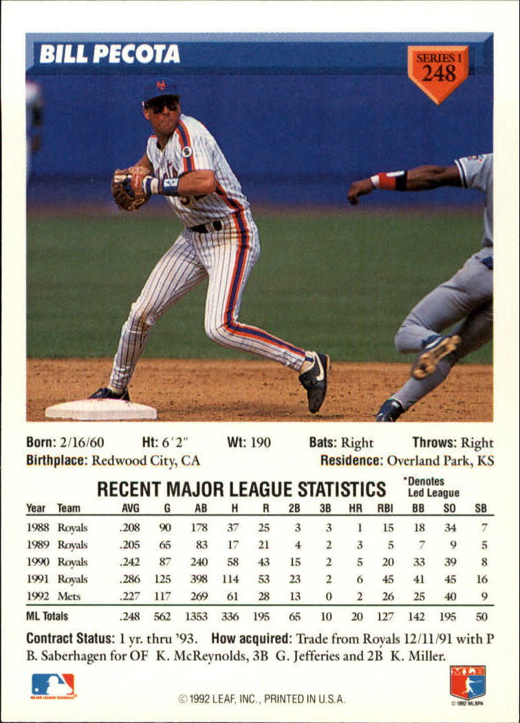 B1980- 1993 Donruss Baseball Cards 1-250 +Rookies -You Pick- 15+ FREE US SHIP - Picture 497 of 501