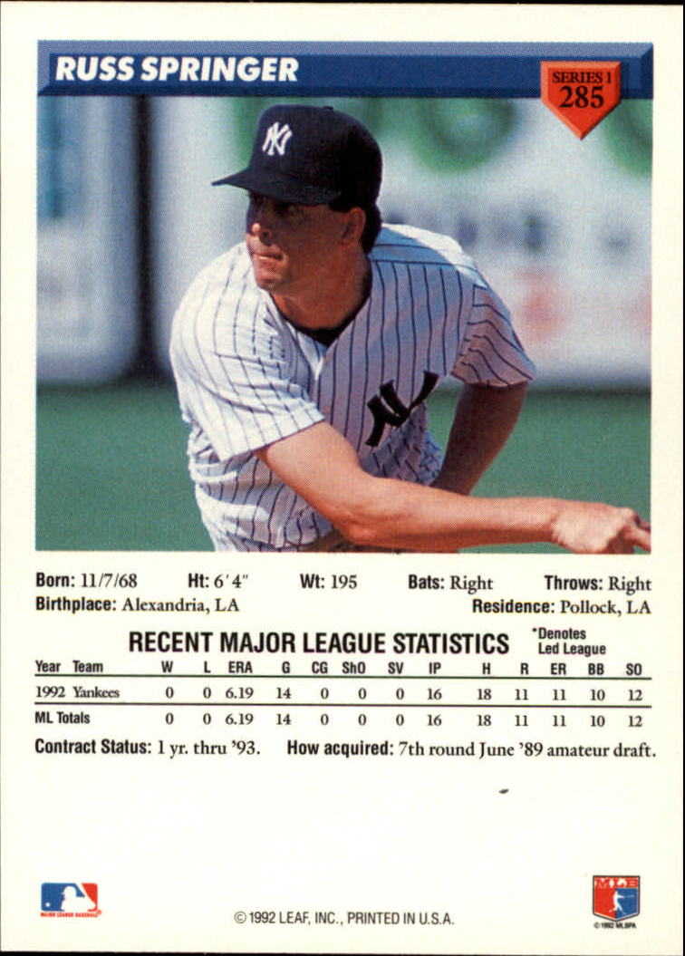B1980- 1993 Donruss Baseball Cards 251-500 +Rookies -You Pick- 15+ FREE US SHIP - Picture 69 of 485