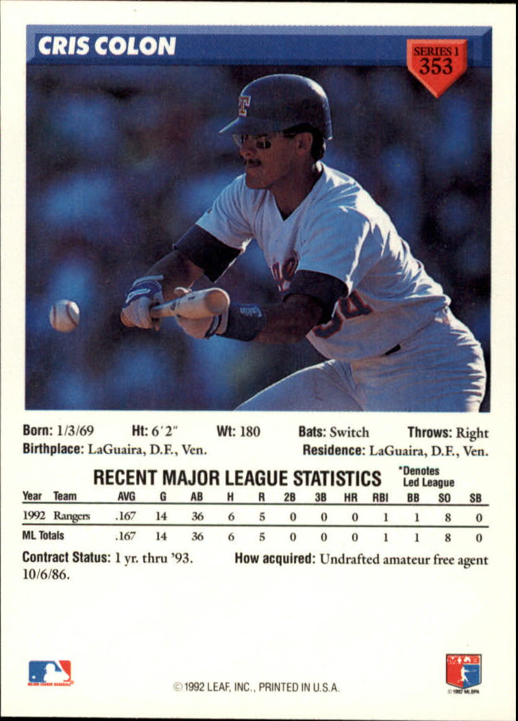 B1980- 1993 Donruss Baseball Cards 251-500 +Rookies -You Pick- 15+ FREE US SHIP - Picture 203 of 485