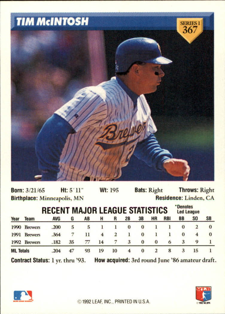 B1980- 1993 Donruss Baseball Cards 251-500 +Rookies -You Pick- 15+ FREE US SHIP - Picture 231 of 485
